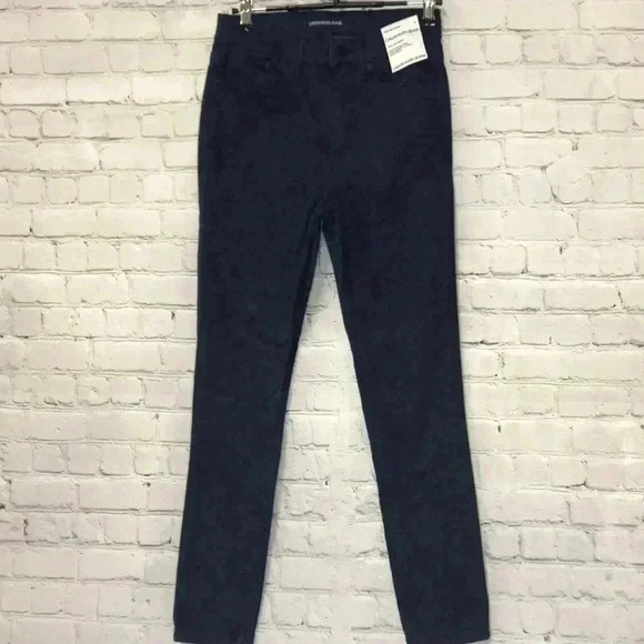 Calvin Klein High Rise Skinny Navy Python-Print Women’s Jeans - Picture 1 of 7